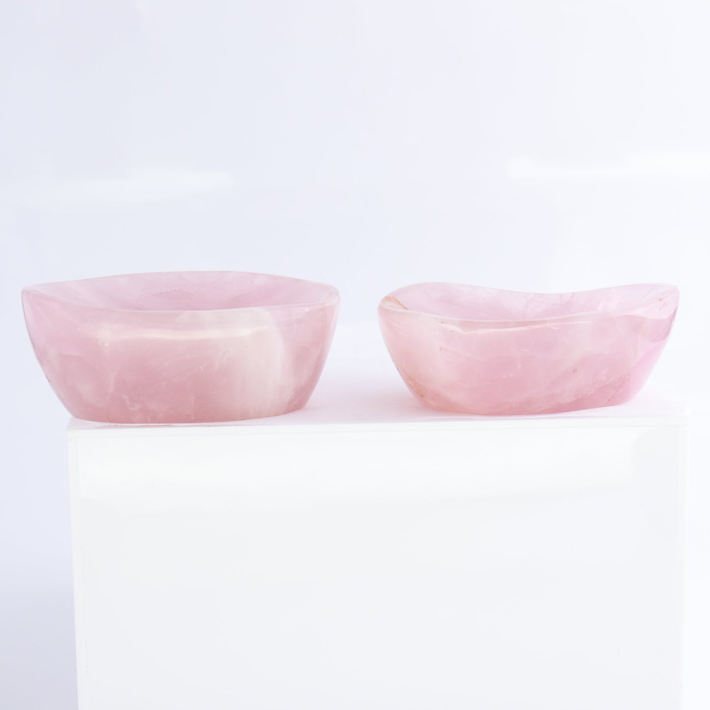 Rose Quartz Bowls Set of 7 - Expert Wholesale and Supplier of Wholesale Crystals & Bulk Gemstones, ["Bowls","Rose Quartz"]