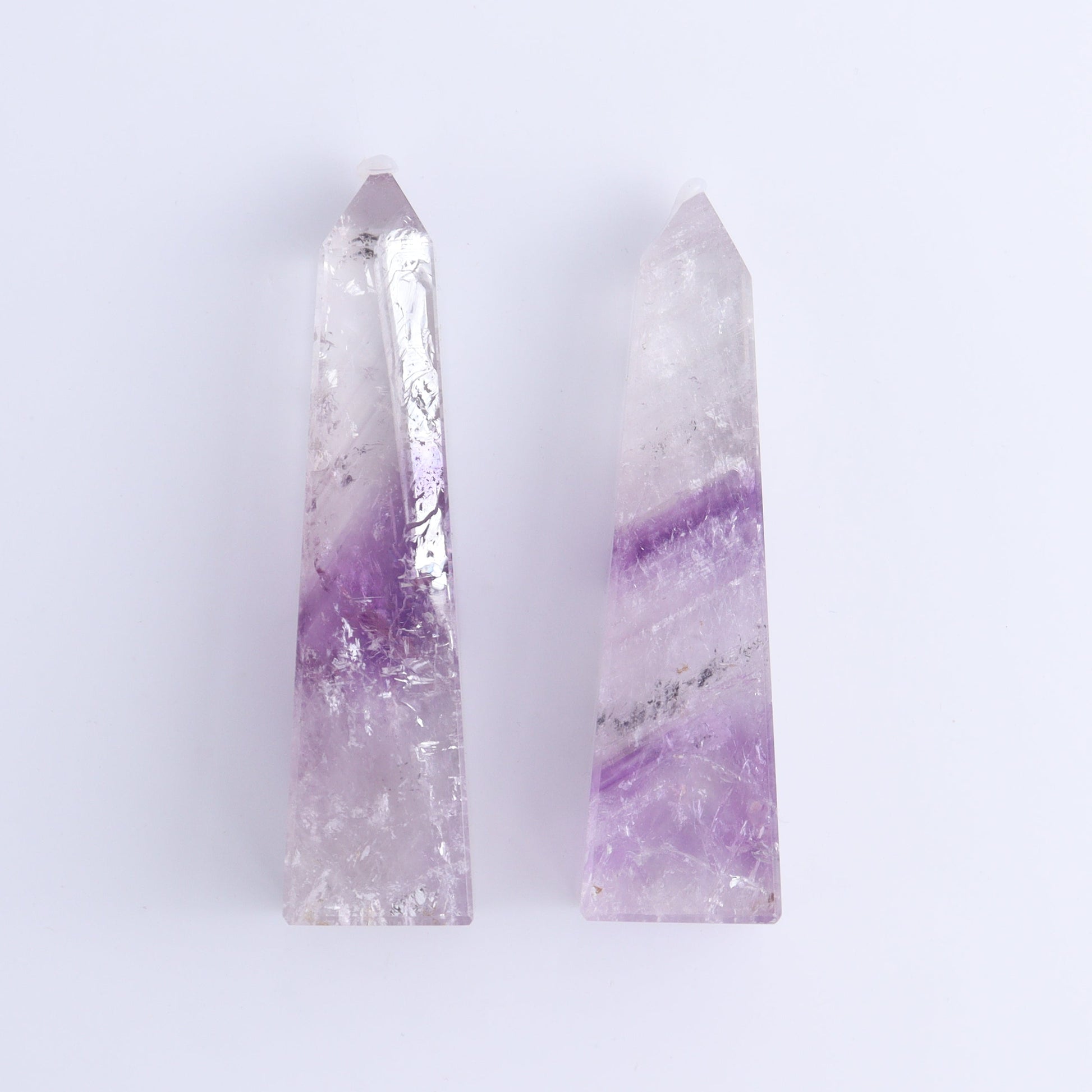 Amethyst Obelisks Set of 6 - Expert Wholesale and Supplier of Wholesale Crystals & Bulk Gemstones, ["Amethyst","Brazil","Obelisk"]