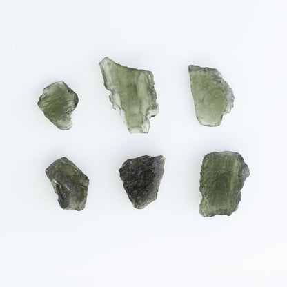 Moldavite Pieces Set of 6 | Mi Esperanza Minerals | Supplier of Crystals and Onyx