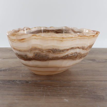 Mexican Onyx/Calcite Bowl 12"