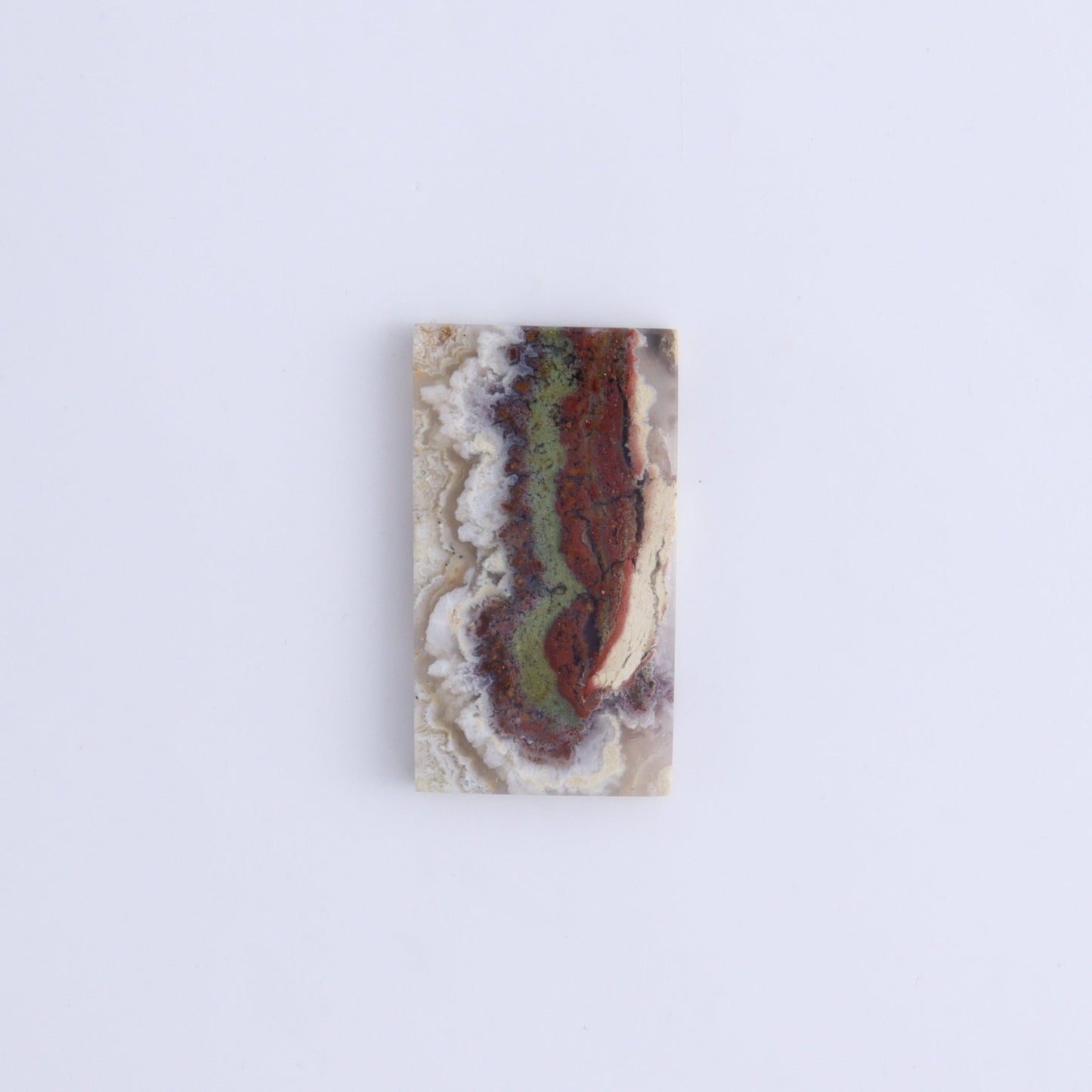 One Moss Agate Rectangle Cab - Expert Wholesale and Supplier of Wholesale Crystals & Bulk Gemstones, ["Agate","Cabs","Moss Agate","Rectangle"]
