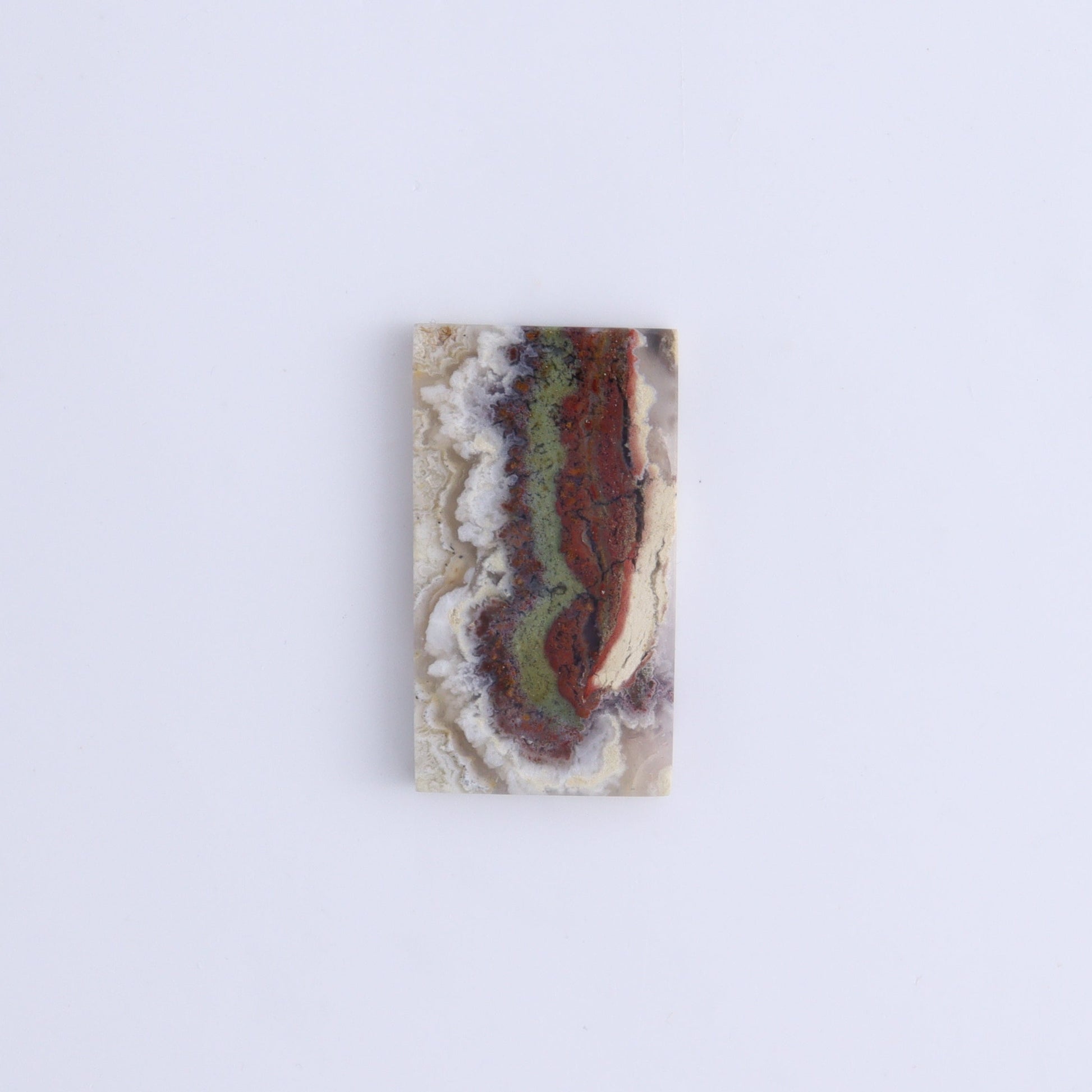 One Moss Agate Rectangle Cab - Expert Wholesale and Supplier of Wholesale Crystals & Bulk Gemstones, ["Agate","Cabs","Moss Agate","Rectangle"]