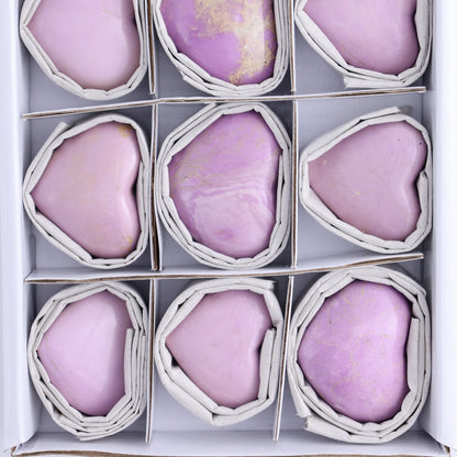Phosphosiderite Hearts Set of 12 - Expert Wholesale and Supplier of Wholesale Crystals & Bulk Gemstones, ["Hearts","Phosphosiderite"]