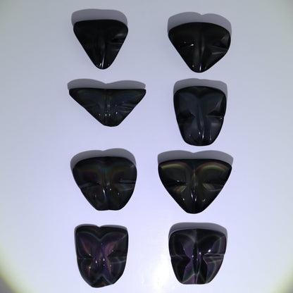 Rainbow Obsidian Butterflies Set of 8 - Expert Wholesale and Supplier of Wholesale Crystals & Bulk Gemstones, ["Butterflies","Butterfly","Mexico","Rainbow Obsidian"]