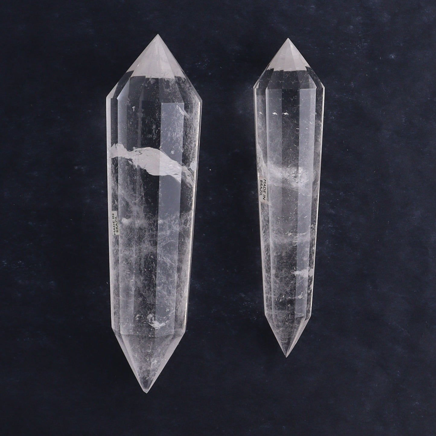 Quartz Faceted Double Points Set of 11 - Expert Wholesale and Supplier of Wholesale Crystals & Bulk Gemstones, ["Brazil","Clear Quartz","close_50","Mixed Carvings","Quartz"]