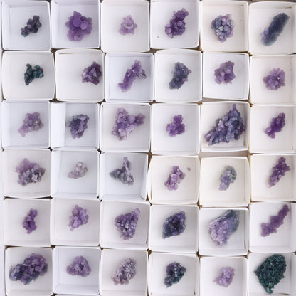 Grape Agate Cluster Set of 54 - Expert Wholesale and Supplier of Wholesale Crystals & Bulk Gemstones, ["Clusters","Grape agate","Indonesia"]