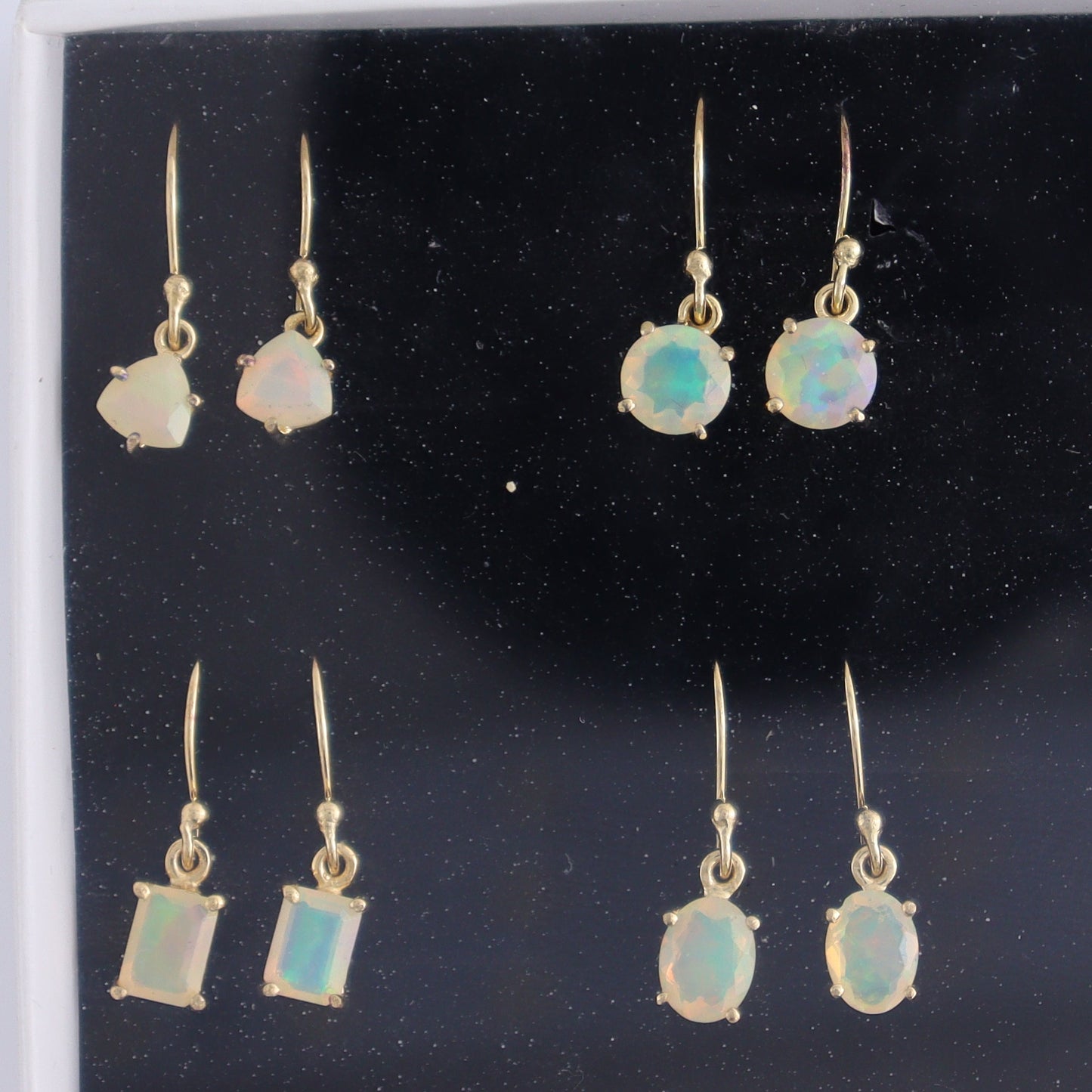 Ethiopian Opal Earrings Pairs of 9 - Expert Wholesale and Supplier of Wholesale Crystals & Bulk Gemstones, ["close_30","earrings","ethiopian opal","India","sterling silver"]