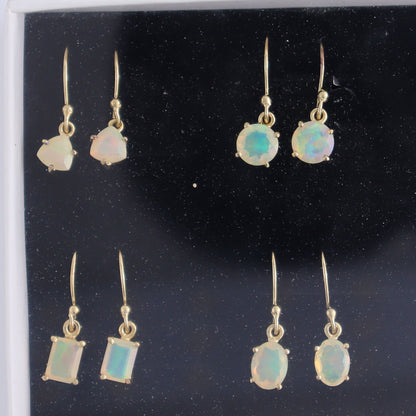 Ethiopian Opal Earrings Pairs of 9 - Expert Wholesale and Supplier of Wholesale Crystals & Bulk Gemstones, ["close_30","earrings","ethiopian opal","India","sterling silver"]