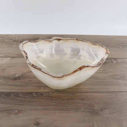 Mexican Onyx/Calcite Bowl 12"