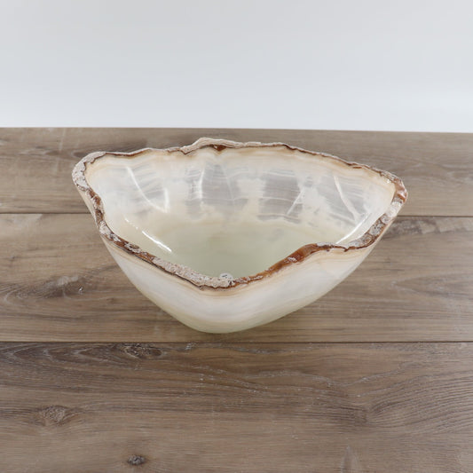 Mexican Onyx/Calcite Bowl 12"