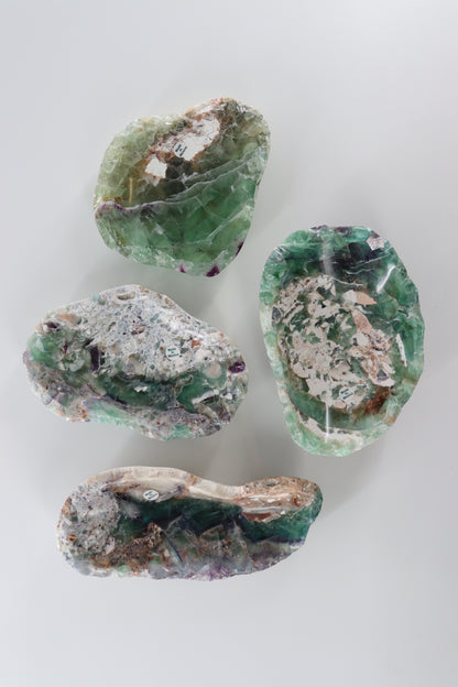 Mexican Fluorite Bowls Set of 4 - Expert Supplier of Wholesale Crystals & Bulk Gemstones