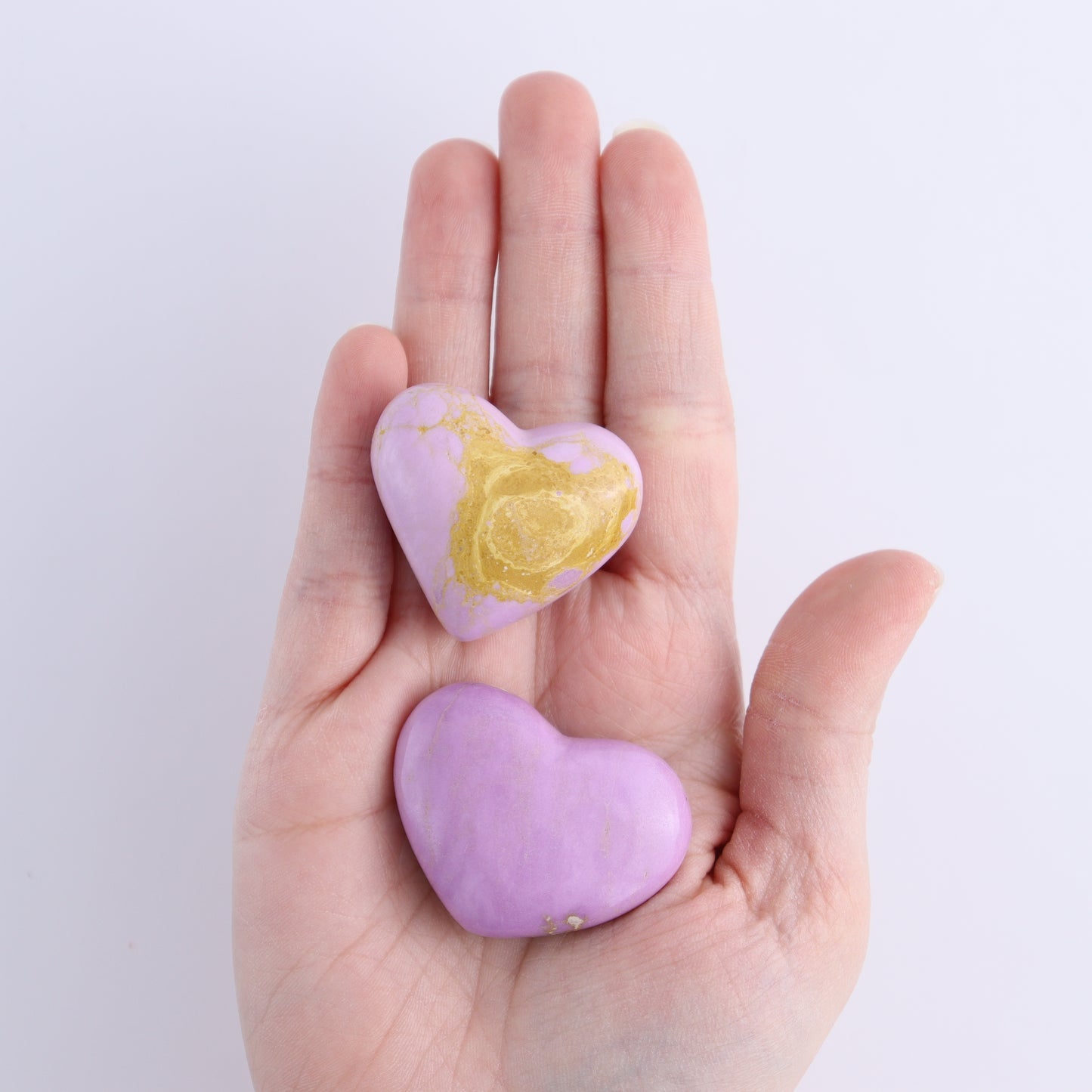 Phosphosiderite Hearts Set of 12 - Expert Wholesale and Supplier of Wholesale Crystals & Bulk Gemstones, ["Hearts","Phosphosiderite"]