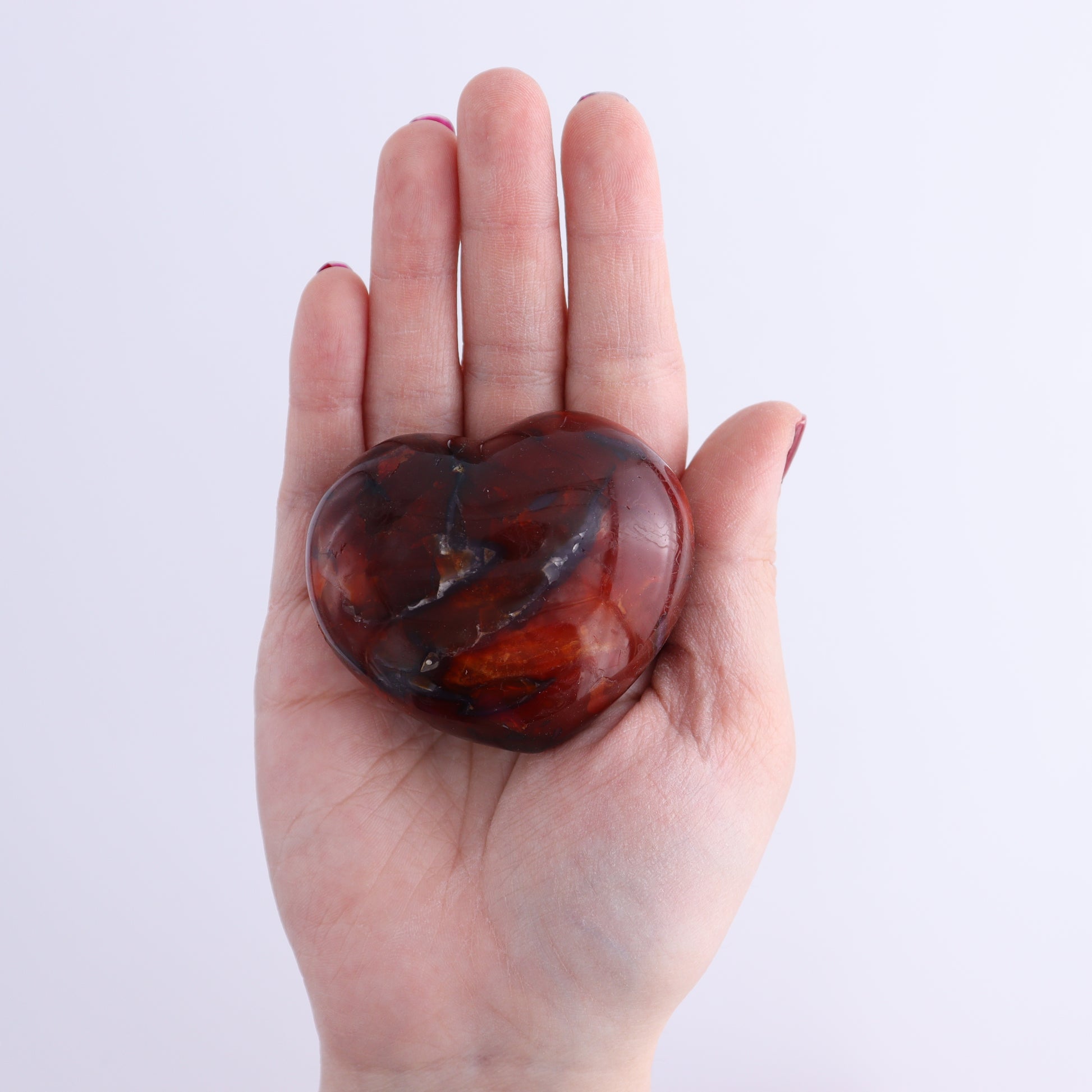 Carnelian Hearts Set of 6 - Expert Wholesale and Supplier of Wholesale Crystals & Bulk Gemstones, ["carnelian","Hearts","Madagascar"]
