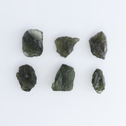 Moldavite Pieces Set of 6