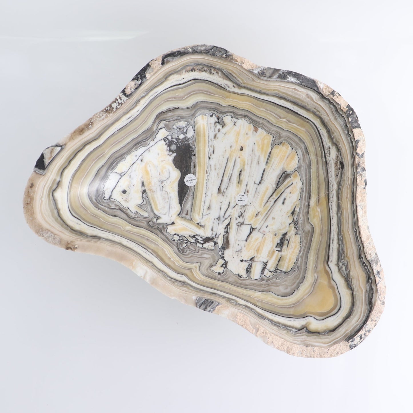 Mexican Onyx/Calcite Bowl 13"