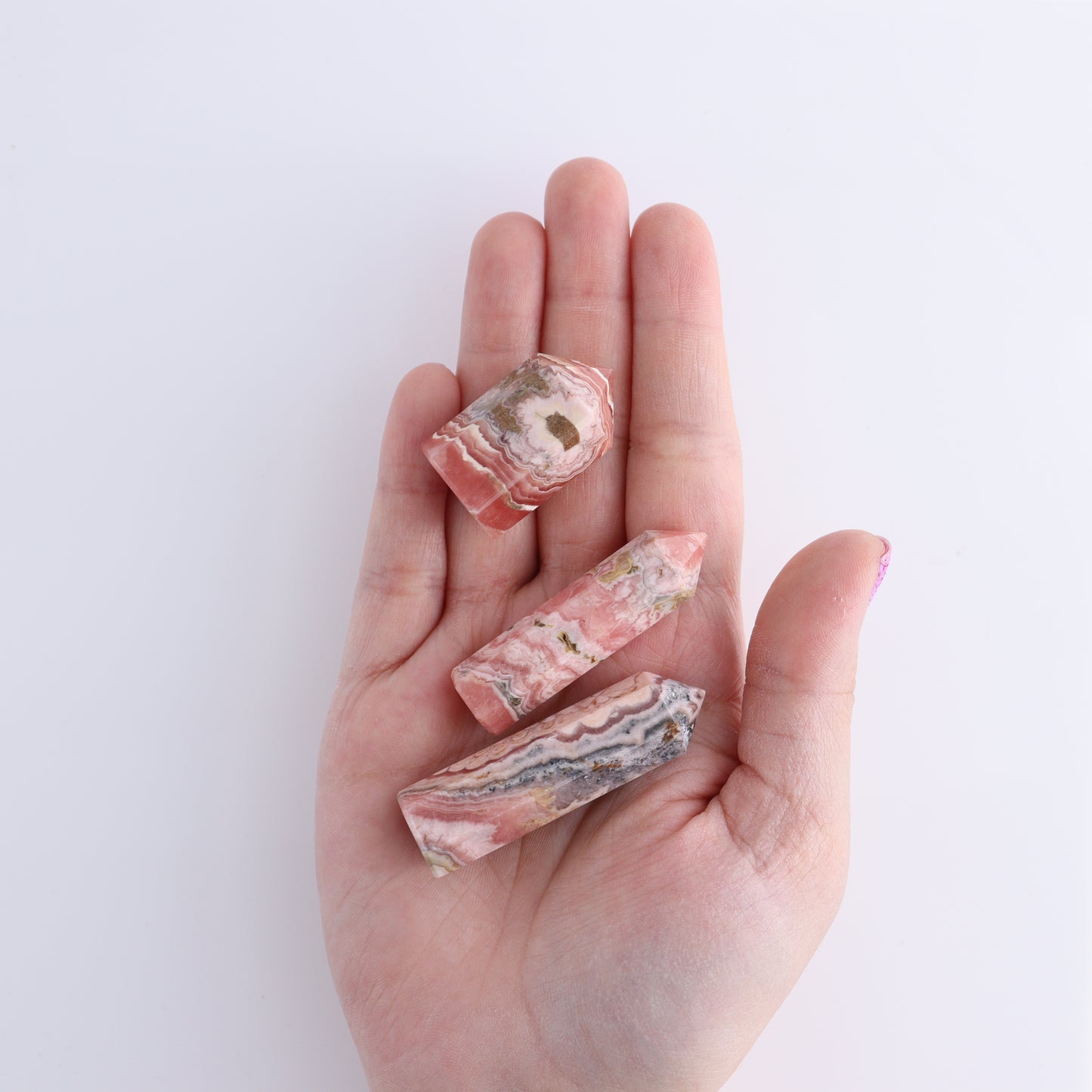 Rhodochrosite Towers Set of 5 - Expert Wholesale and Supplier of Wholesale Crystals & Bulk Gemstones, ["Argentina","Rhodochrosite","Towers"]