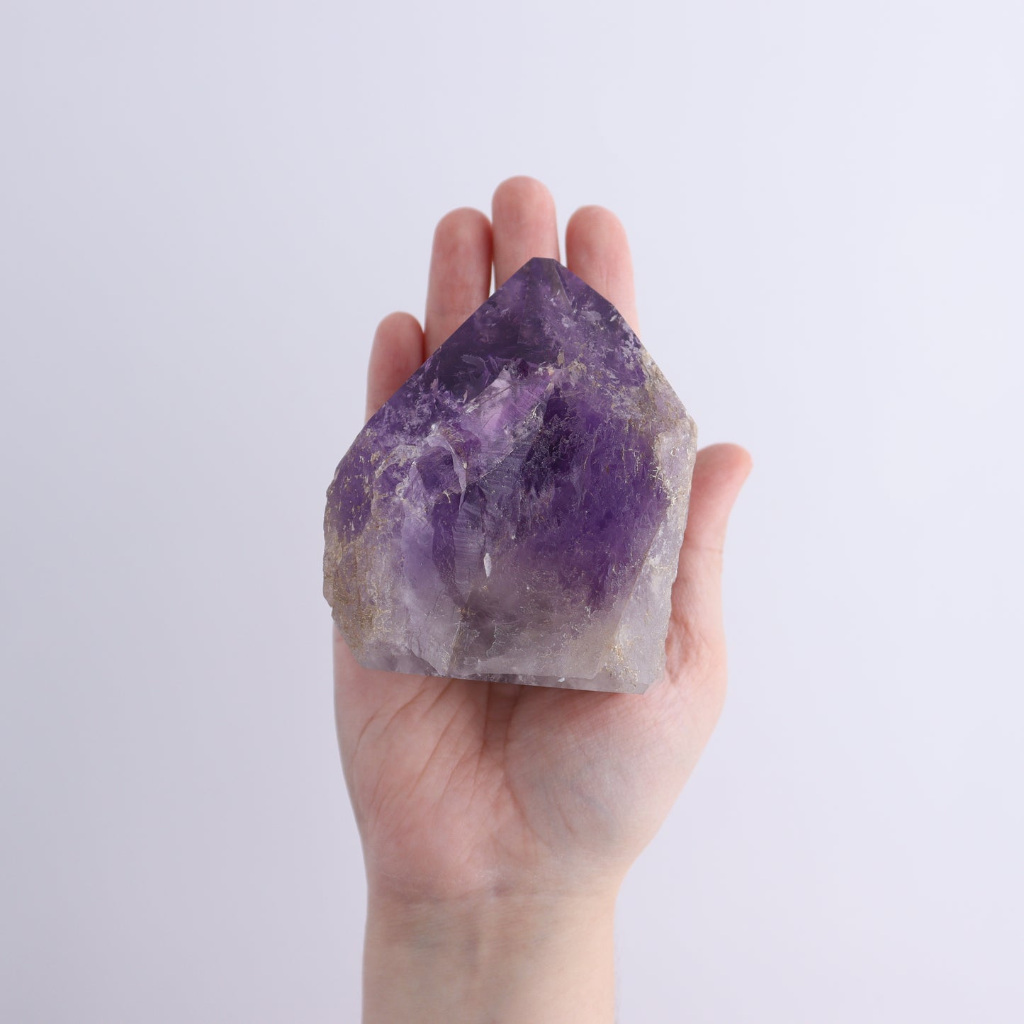Amethyst Tops Polished Set of 4 - Expert Wholesale and Supplier of Wholesale Crystals & Bulk Gemstones, ["Amethyst","Brazil","Top Polished"]