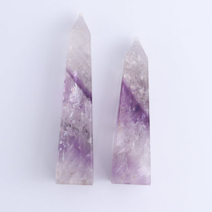 Amethyst Obelisks Set of 6 - Expert Wholesale and Supplier of Wholesale Crystals & Bulk Gemstones, ["Amethyst","Brazil","Obelisk"]