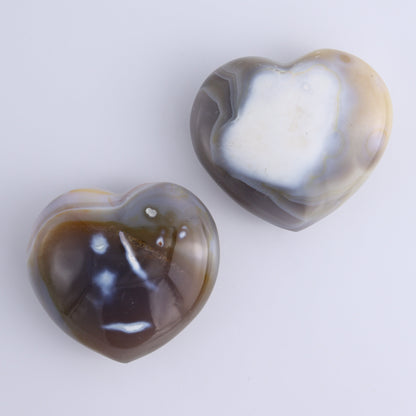 Orca Agate Hearts Set of 6 - Expert Wholesale and Supplier of Wholesale Crystals & Bulk Gemstones, ["close_30","Hearts","Madagascar","Orca Agate"]