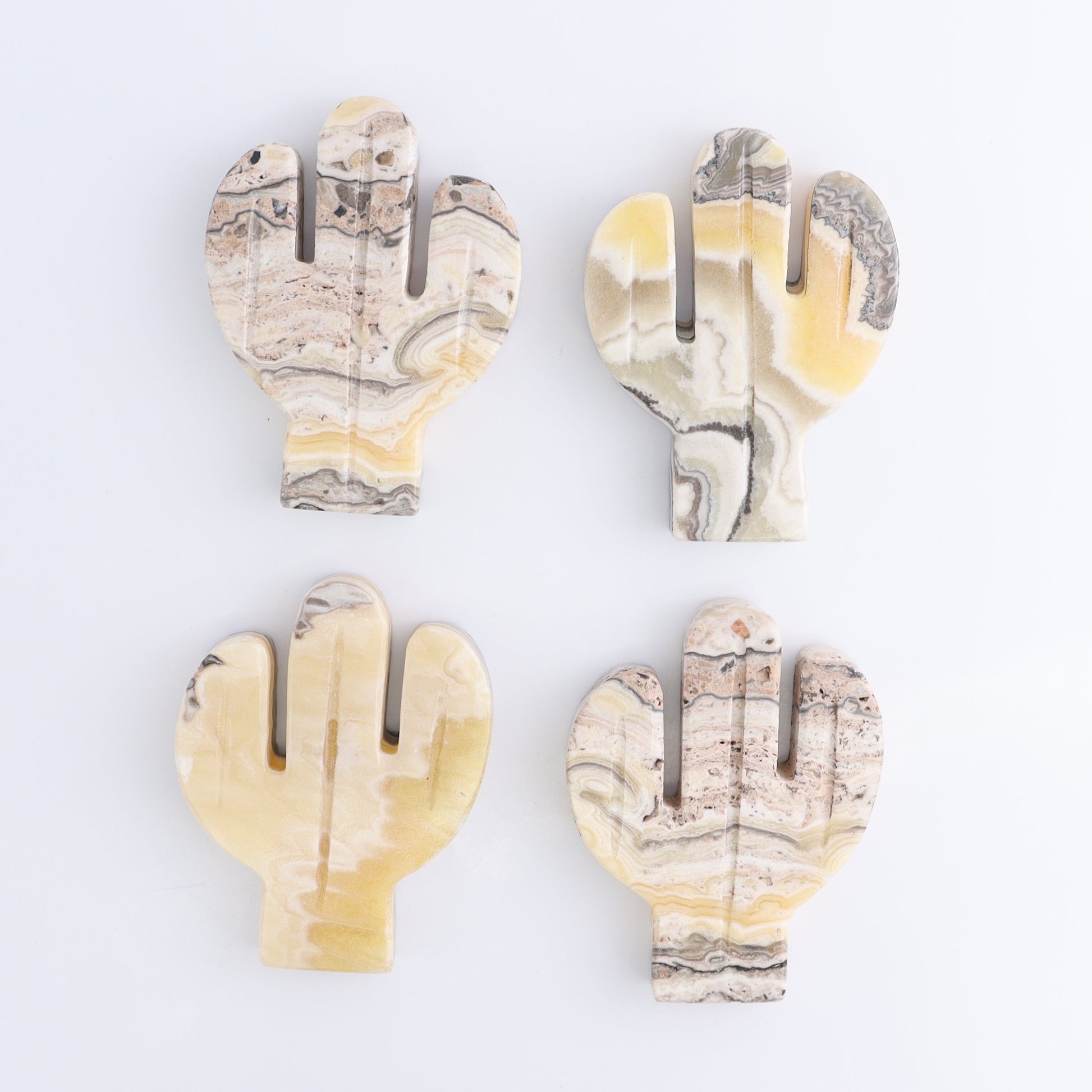 One Cactus Mexican Onyx/Calcite Yellow Zebra 12 cm - Expert Wholesale and Supplier of Wholesale Crystals & Bulk Gemstones, ["Cactus","Calcite","Catalog Onyx","Mexico","onyx"]