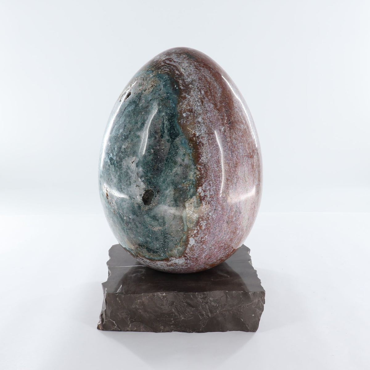Large Ocean Jasper Egg (Stand NOT included) - wholesale crystals