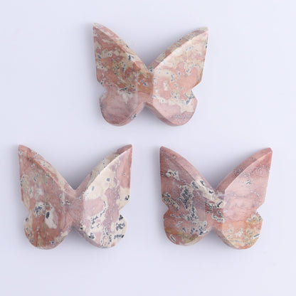 One Pink Dendritic Agate Butterfly - Expert Wholesale and Supplier of Wholesale Crystals & Bulk Gemstones, ["Agate","Butterflies","Butterfly","Pink Dendritic"]