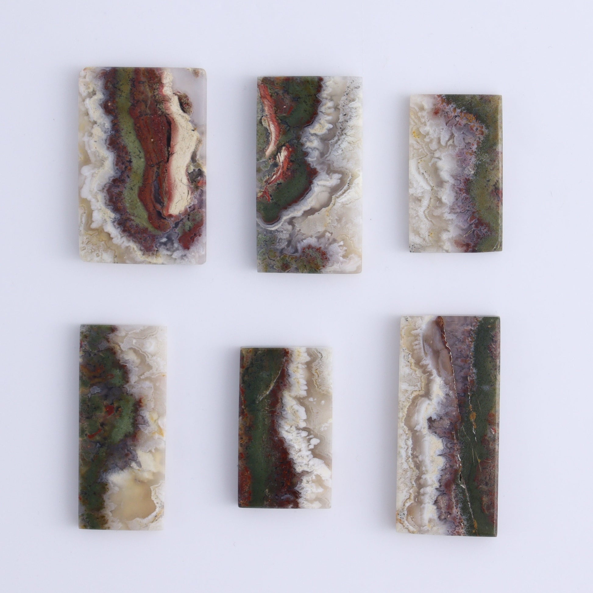 One Moss Agate Rectangle Cab - Expert Wholesale and Supplier of Wholesale Crystals & Bulk Gemstones, ["Agate","Cabs","Moss Agate","Rectangle"]