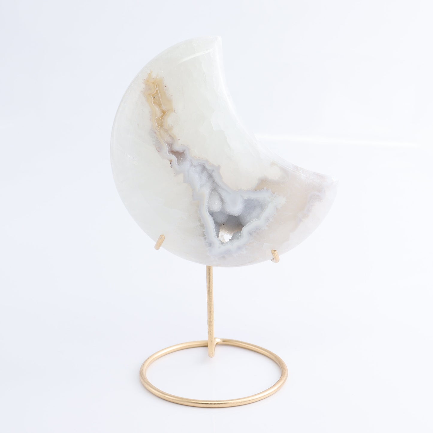 Agate Moons with Stand Set of 5 - Expert Wholesale and Supplier of Wholesale Crystals & Bulk Gemstones, ["Agate","Brazil","moons"]