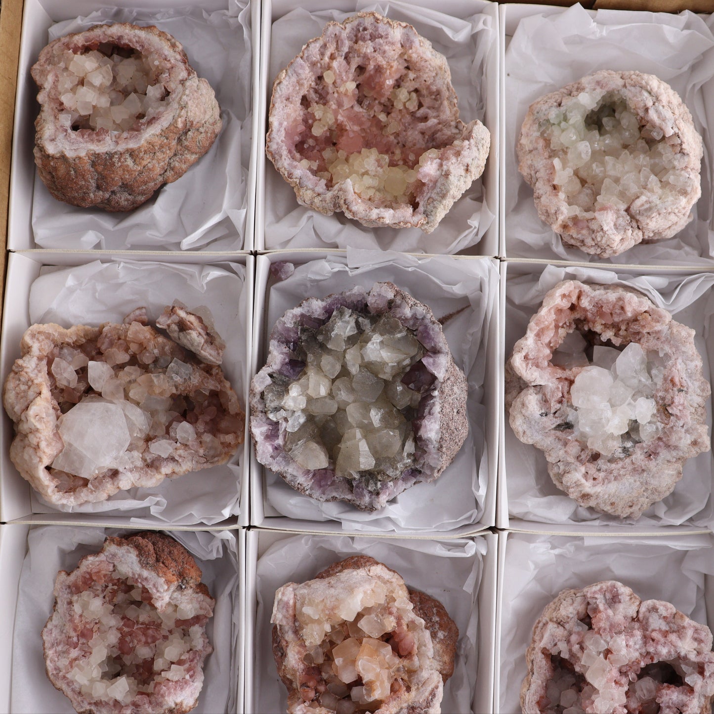 Pink Amethyst Set of 12 - Expert Wholesale and Supplier of Wholesale Crystals & Bulk Gemstones, ["Amethyst","Pink Amethyst"]