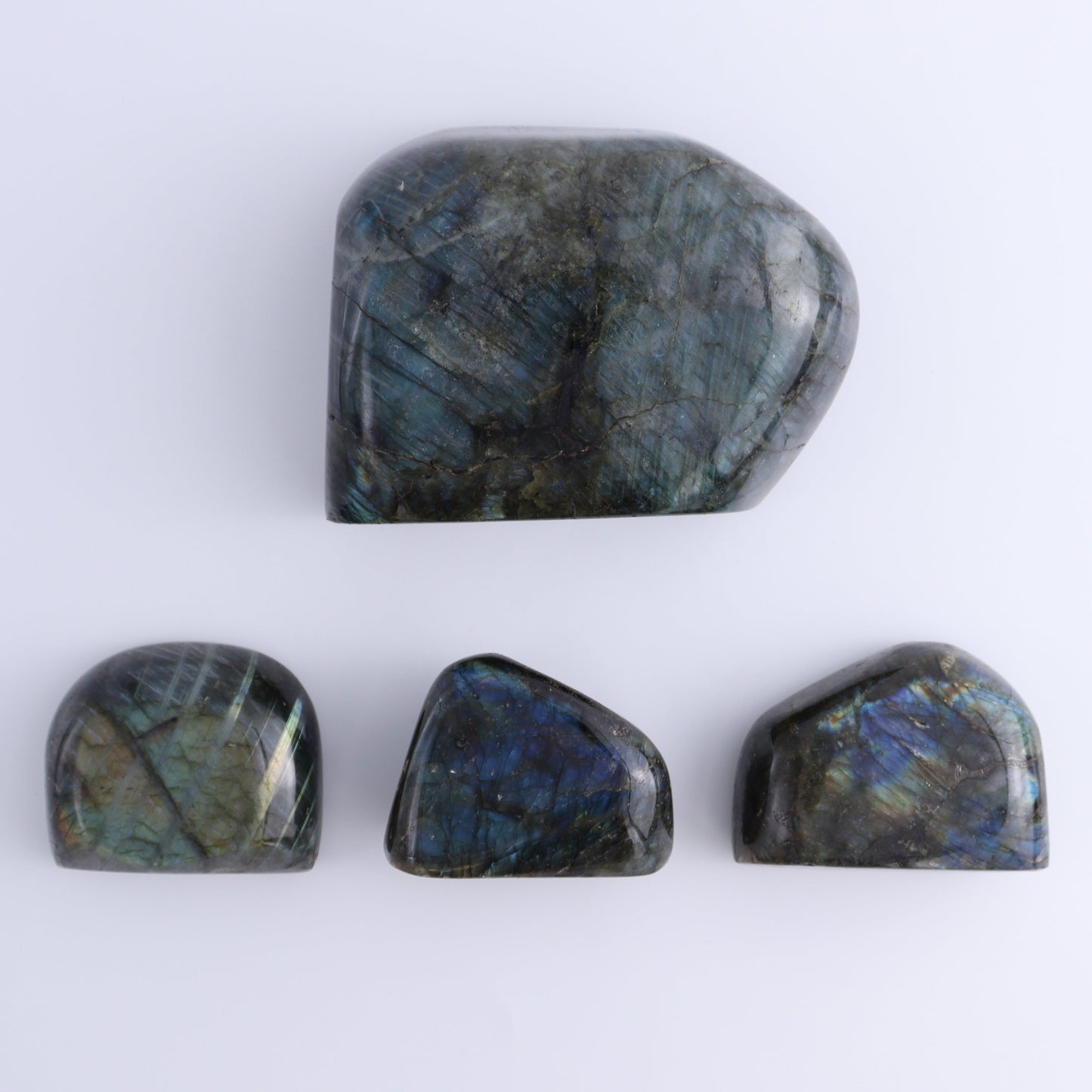 Labradorite Freeform Set of 4 - Expert Wholesale and Supplier of Wholesale Crystals & Bulk Gemstones, ["Freeforms","Labradorite","Madagascar"]