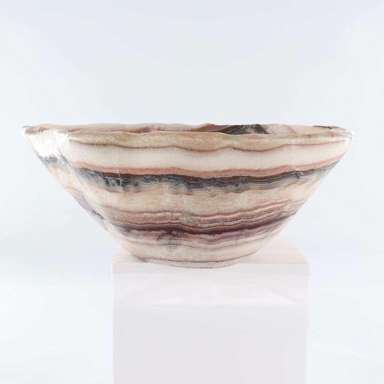 Mexican Onyx/Calcite Bowl 15"