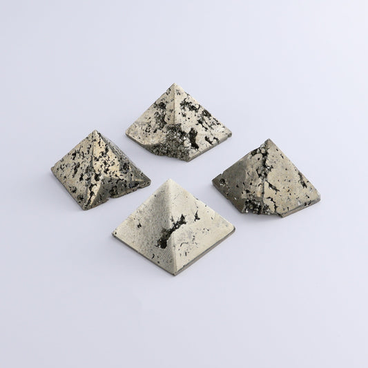 Pyrite Pyramids Set of 4 - Expert Wholesale and Supplier of Wholesale Crystals & Bulk Gemstones, ["Pyramids","Pyrite"]