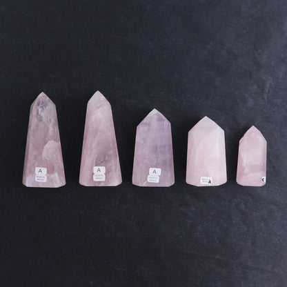 Rose Quartz Towers Set of 5