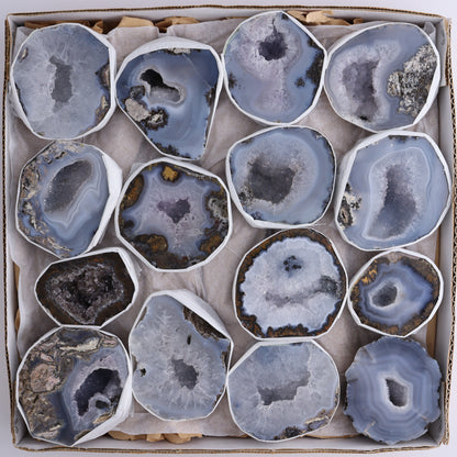 Las Choyas Geodes Set of 15 - Expert Wholesale and Supplier of Wholesale Crystals & Bulk Gemstones, ["Agate","close_30","Mexico"]