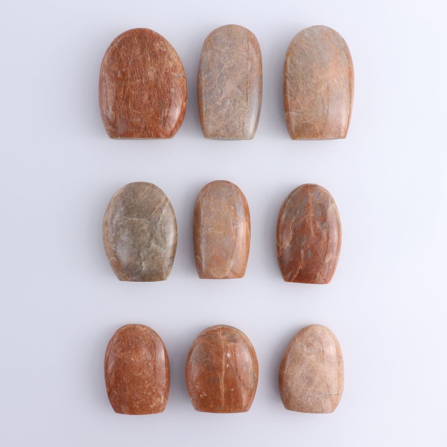 Peach Moonstone Freeform Set of 9
