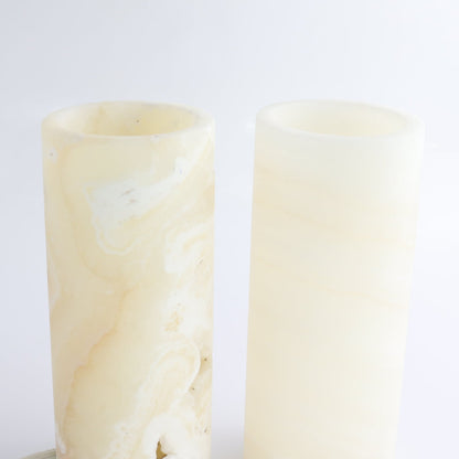 Mexican Onyx/Calcite Lamps Set of 2 - Expert Wholesale and Supplier of Wholesale Crystals & Bulk Gemstones, ["Calcite","Lamps","Mexico","onyx"]