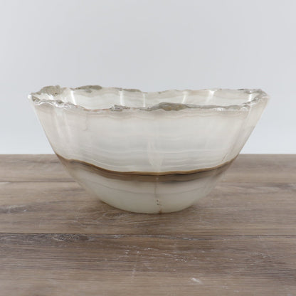 Mexican Onyx/Calcite Bowl 12"