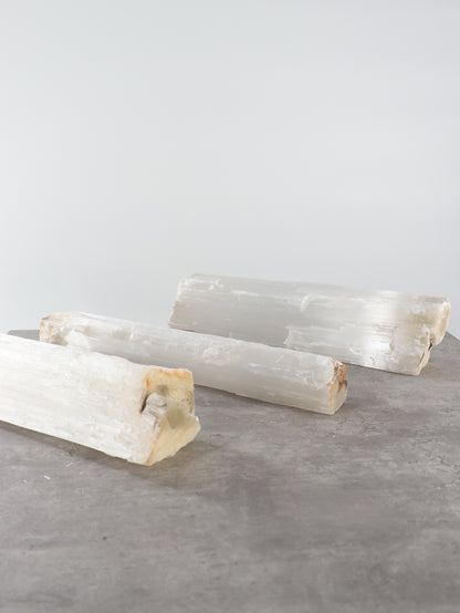 Selenite Logs Set of 3 - Expert Wholesale and Supplier of Wholesale Crystals & Bulk Gemstones, []