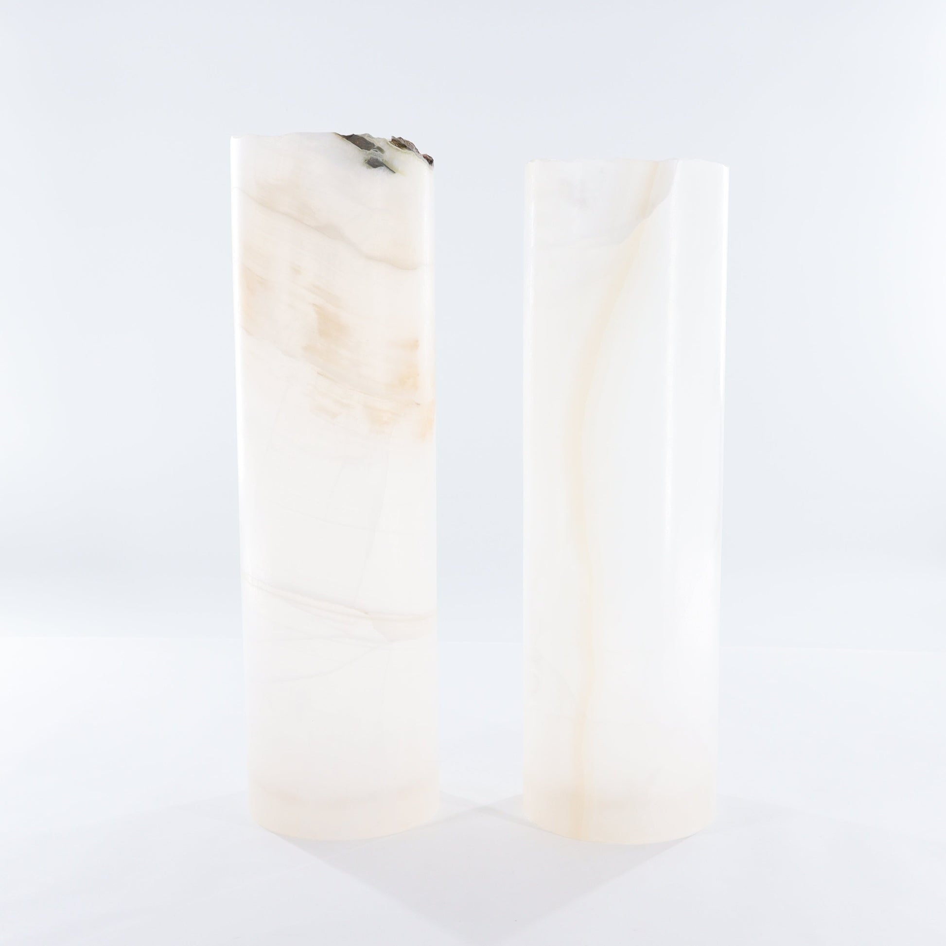 One Wide White Rough Onyx Lamp Blind - Expert Wholesale and Supplier of Wholesale Crystals & Bulk Gemstones, ["Lamps","Mexico","onyx"]