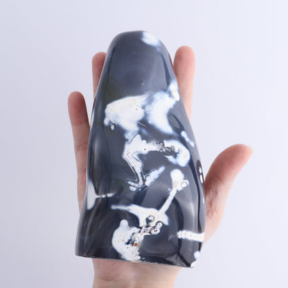 Orca Agate Freeform Set of 4 - Expert Wholesale and Supplier of Wholesale Crystals & Bulk Gemstones, ["close_50","Freeforms","Madagascar","Orca Agate"]