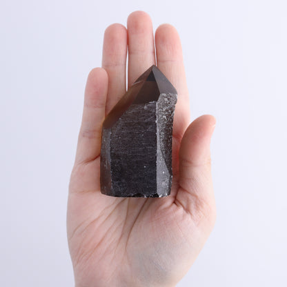 Smoky Quartz Polished Tops Set of 18 - Expert Wholesale and Supplier of Wholesale Crystals & Bulk Gemstones, ["Brazil","close_70","Points","Polished Tip","Quartz","Smoky Quartz"]