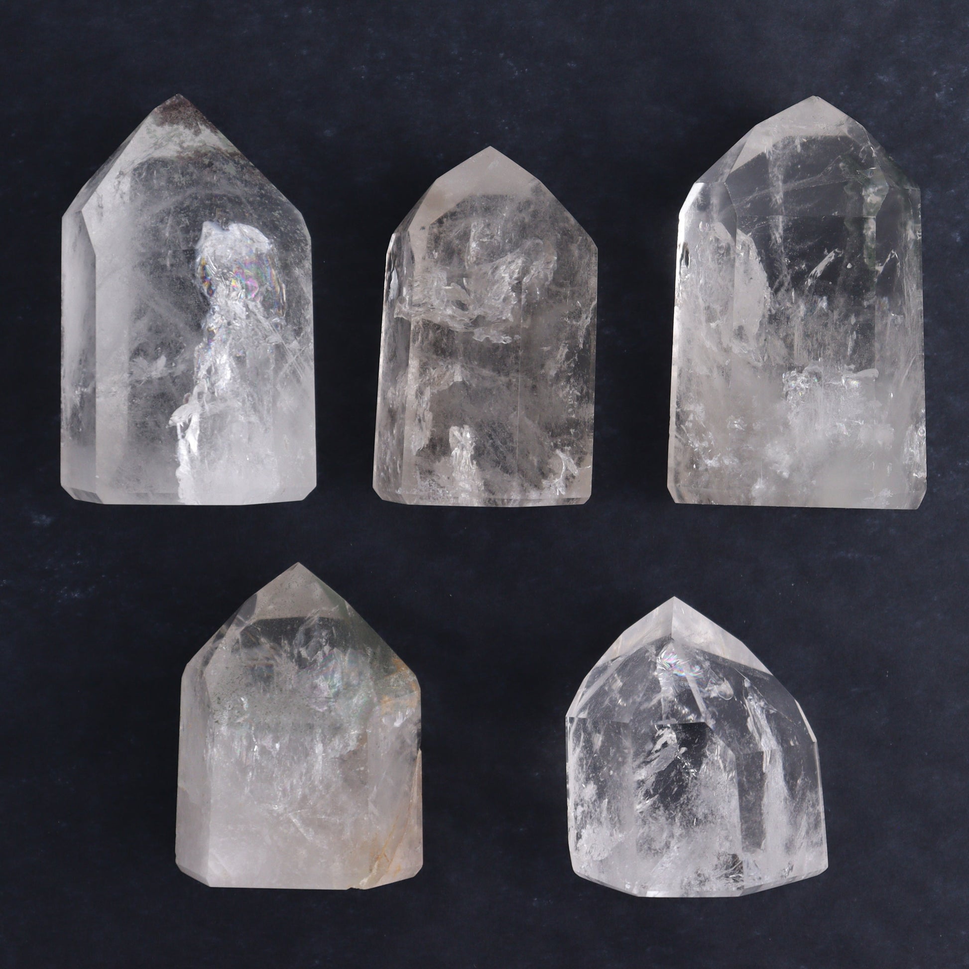 Quartz Towers Set of 5 - Expert Wholesale and Supplier of Wholesale Crystals & Bulk Gemstones, ["Quartz","Towers"]