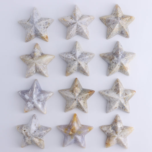 Agate Stars Set of 12 - Expert Wholesale and Supplier of Wholesale Crystals & Bulk Gemstones, ["Agate","stars"]