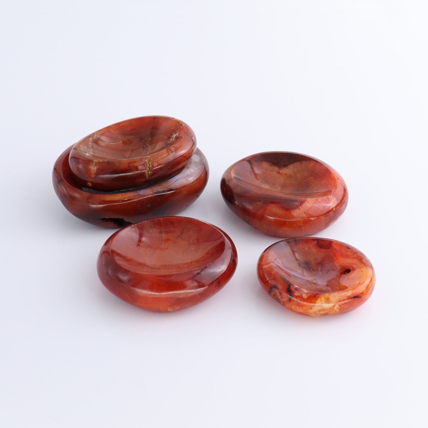 Carnelian Bowls Set of 5 - Expert Wholesale and Supplier of Wholesale Crystals & Bulk Gemstones, ["Bowls","carnelian","Madagascar"]