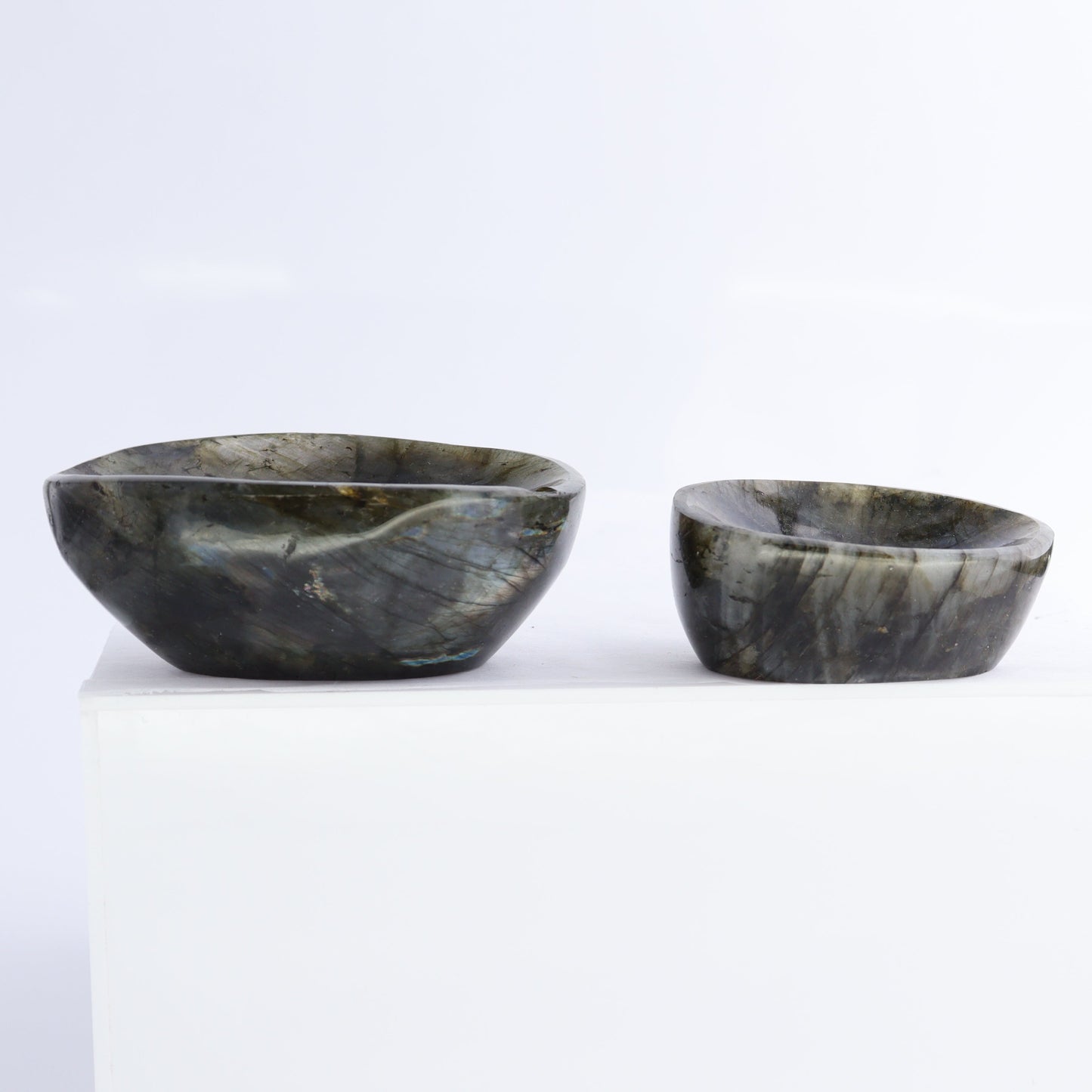 Labradorite Bowls Set of 10 - Expert Wholesale and Supplier of Wholesale Crystals & Bulk Gemstones, ["Bowls","Labradorite","Madagascar"]
