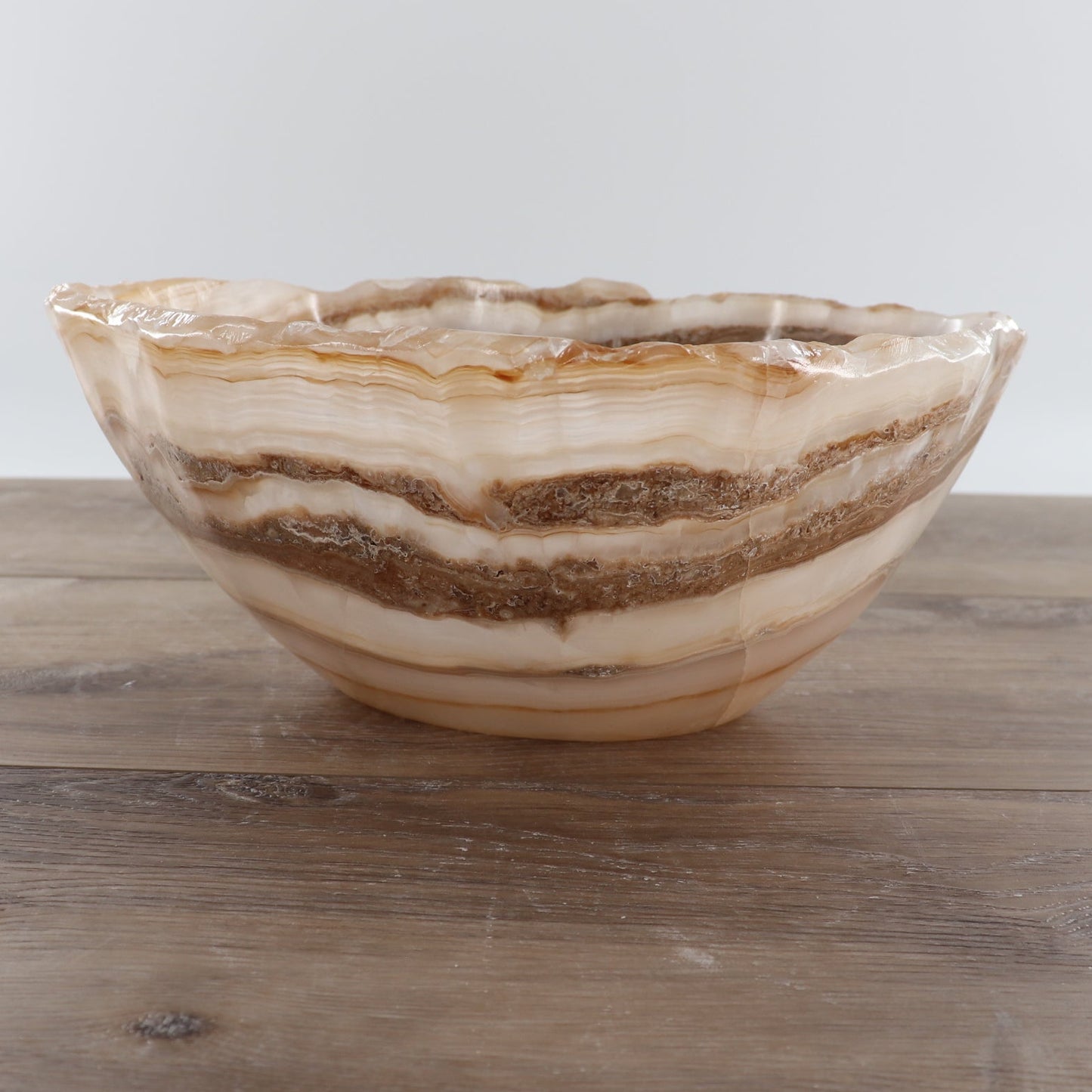 Mexican Onyx/Calcite Bowl 12"