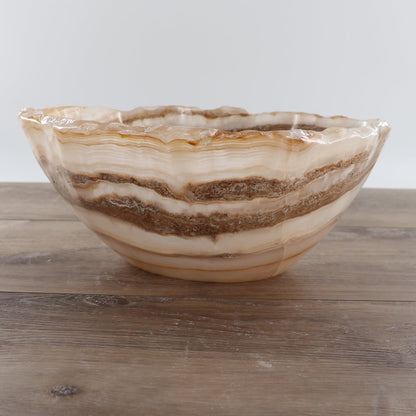 Mexican Onyx/Calcite Bowl 12"