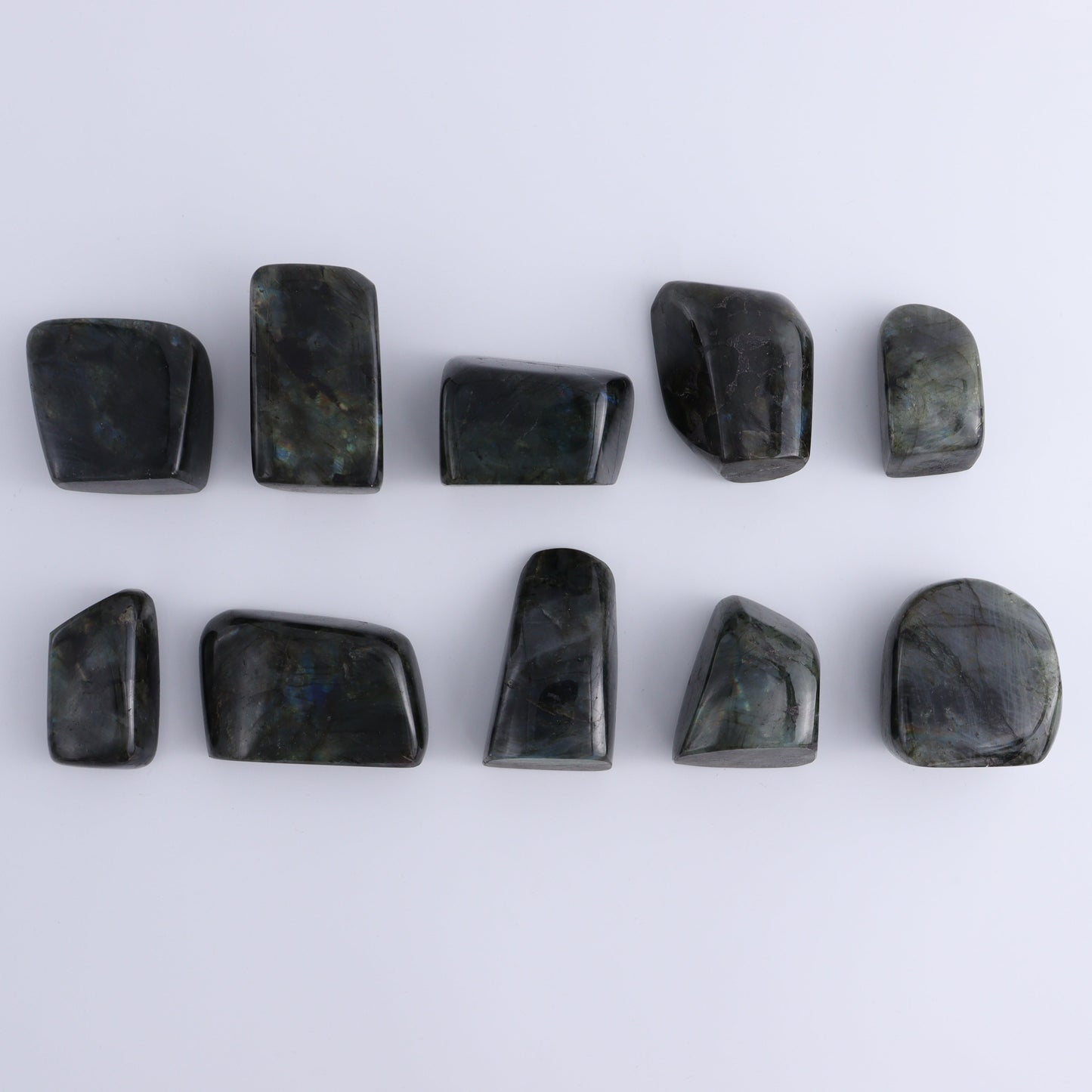 Labradorite Freeform Set of 10 - Expert Wholesale and Supplier of Wholesale Crystals & Bulk Gemstones, ["Freeforms","Labradorite","Madagascar"]
