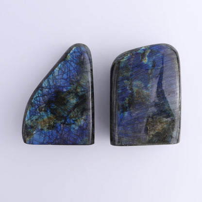 Labradorite Freeform Set of 2 - Expert Wholesale and Supplier of Wholesale Crystals & Bulk Gemstones, ["Freeforms","Labradorite","Madagascar"]