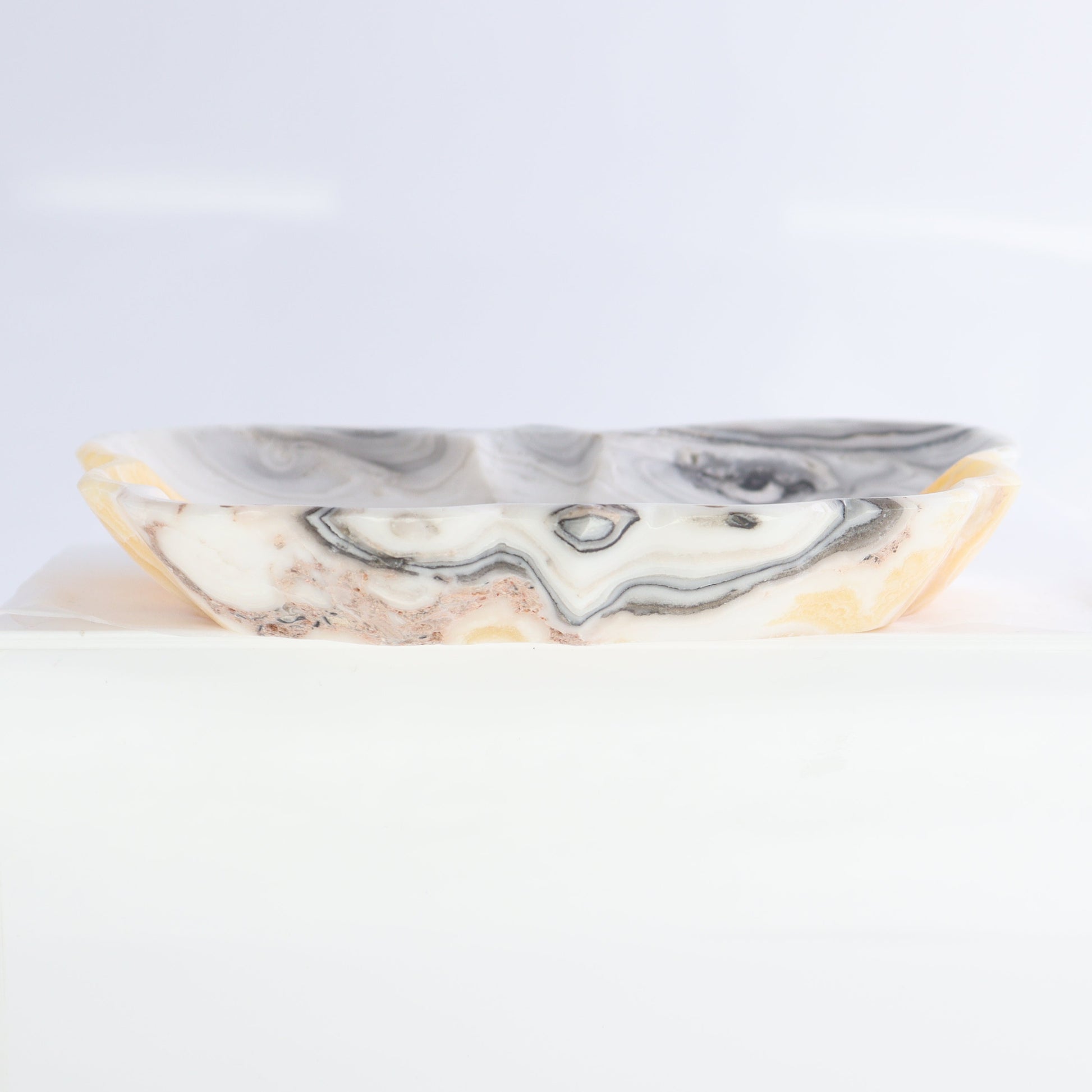 Zebra Onyx Butterfly Bowls Set of 6 - Expert Wholesale and Supplier of Wholesale Crystals & Bulk Gemstones, ["Bowls","Mexico","onyx"]